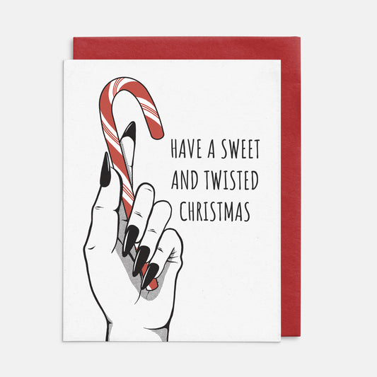 Sweet and Twisted Christmas card