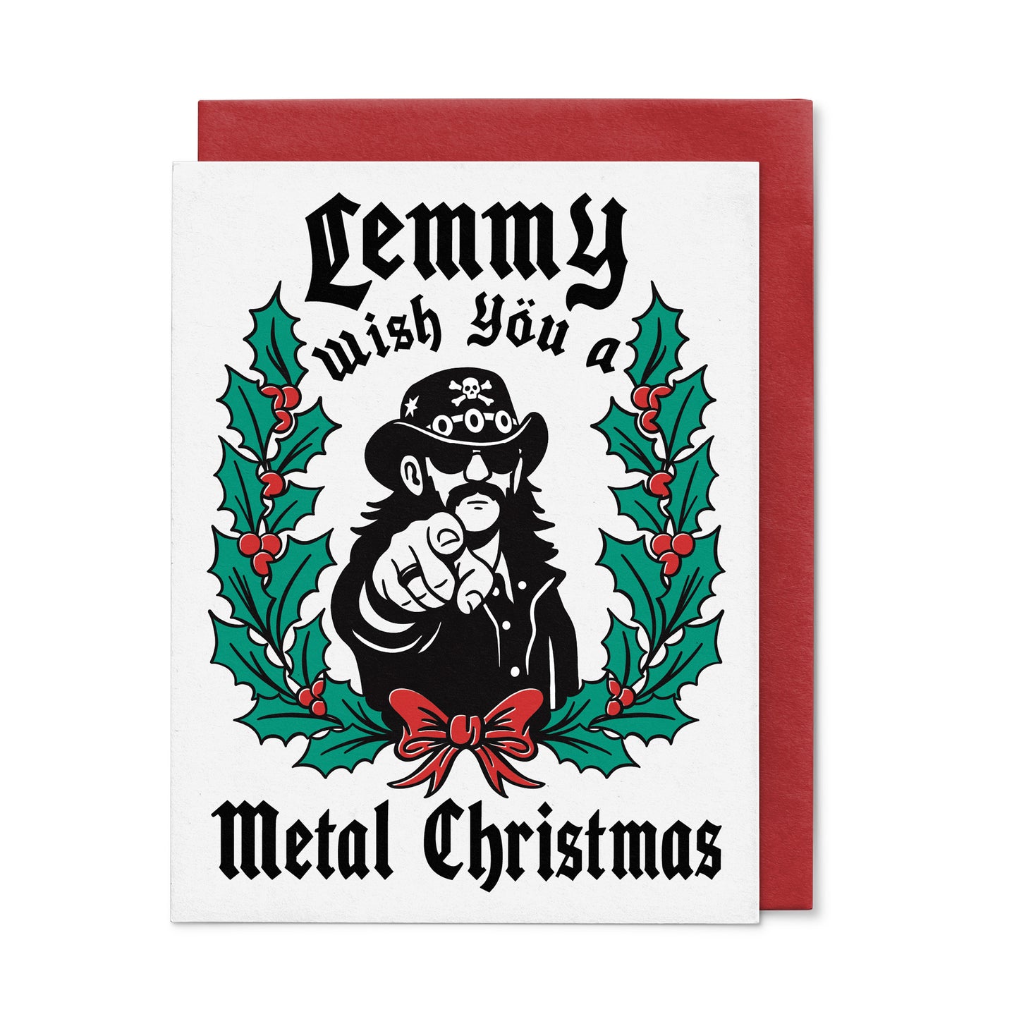 Lemmy Wish You A Metal Christmas Card