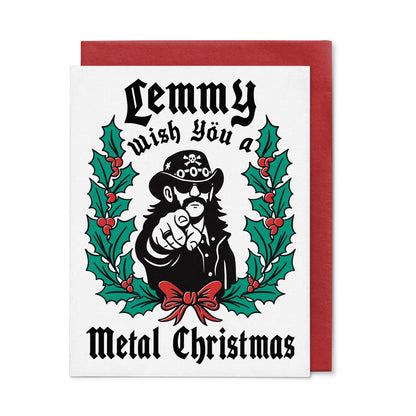 Lemmy Wish You A Metal Christmas Card