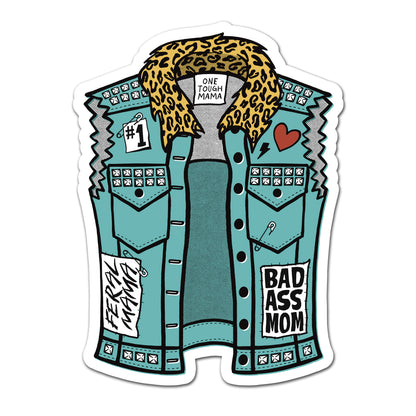 One Tough Mama - UV Raised Sticker