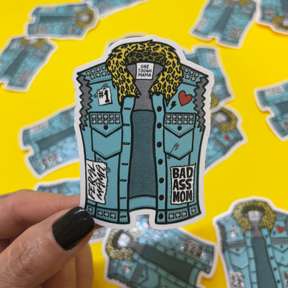 One Tough Mama - UV Raised Sticker