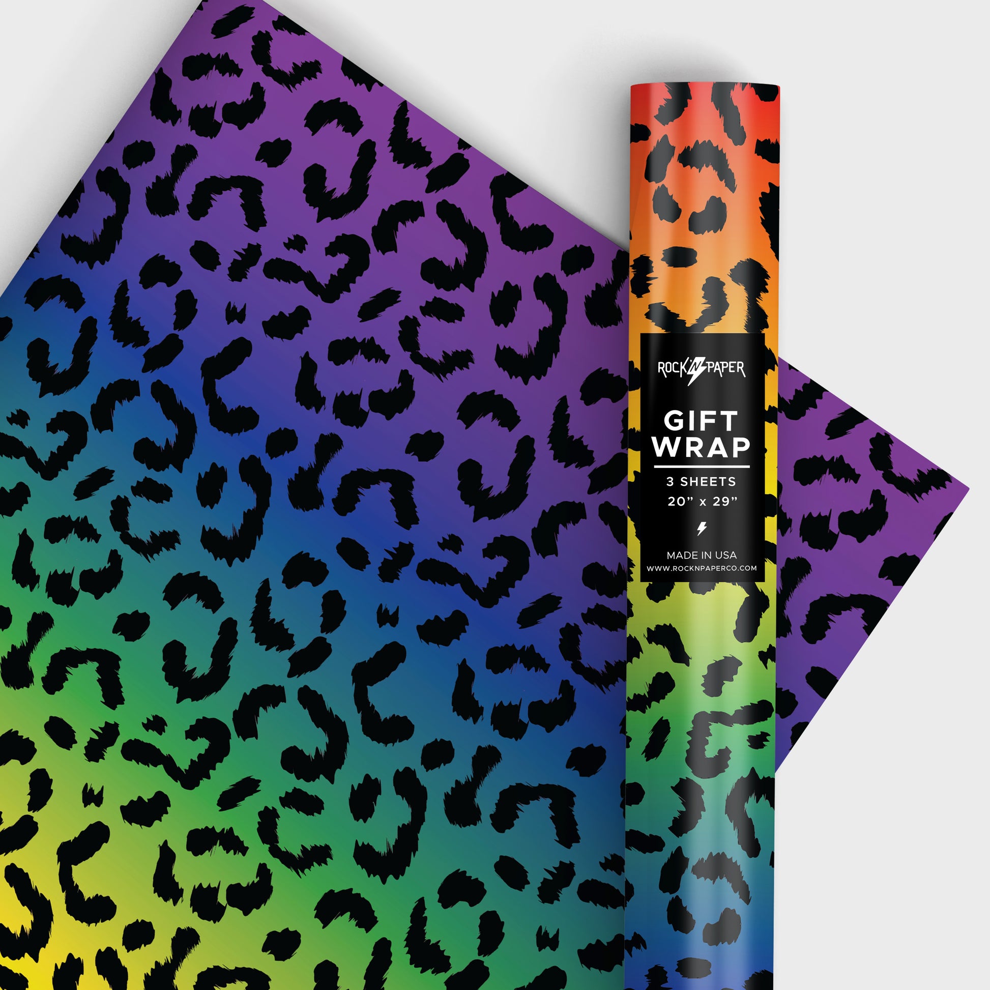 pride leopard LGBTQ gift wrap