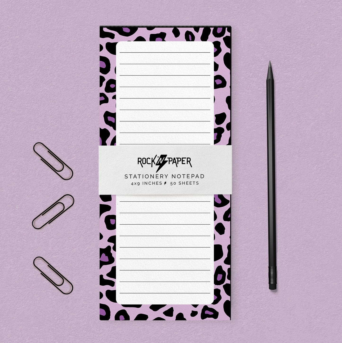 Purple Leopard Notepad