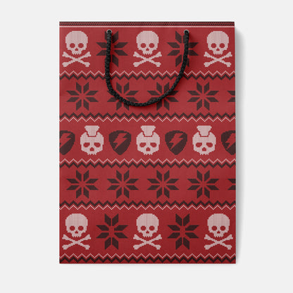 skulls and mohawks gift bag