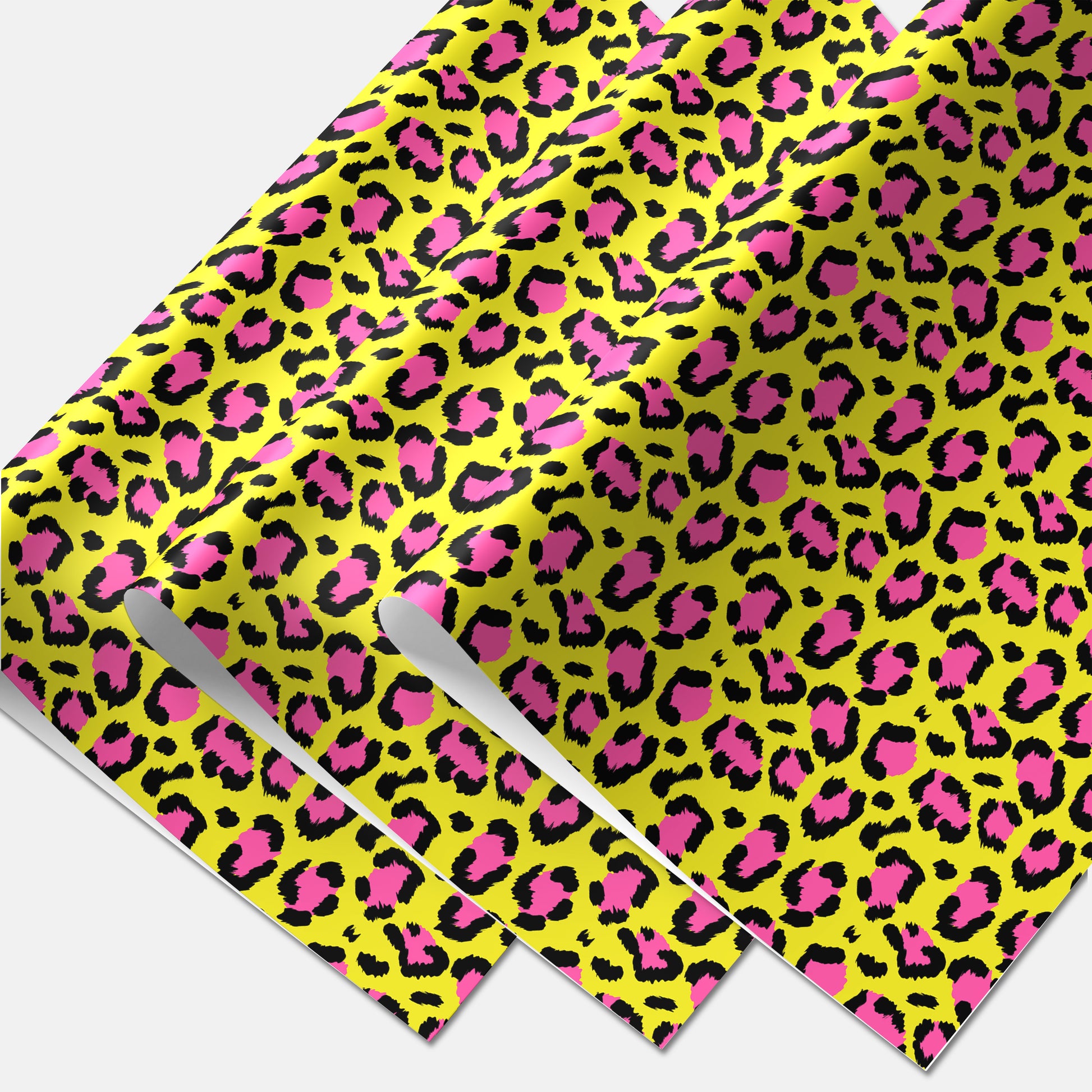 punker gift wrap leopard print