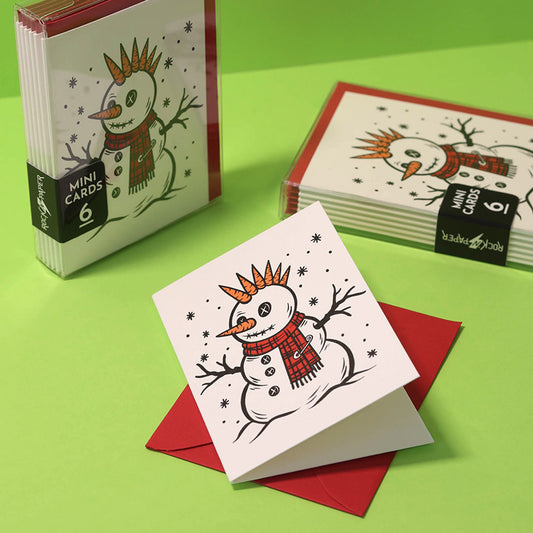 Rockin' Snowman - Mini Cards