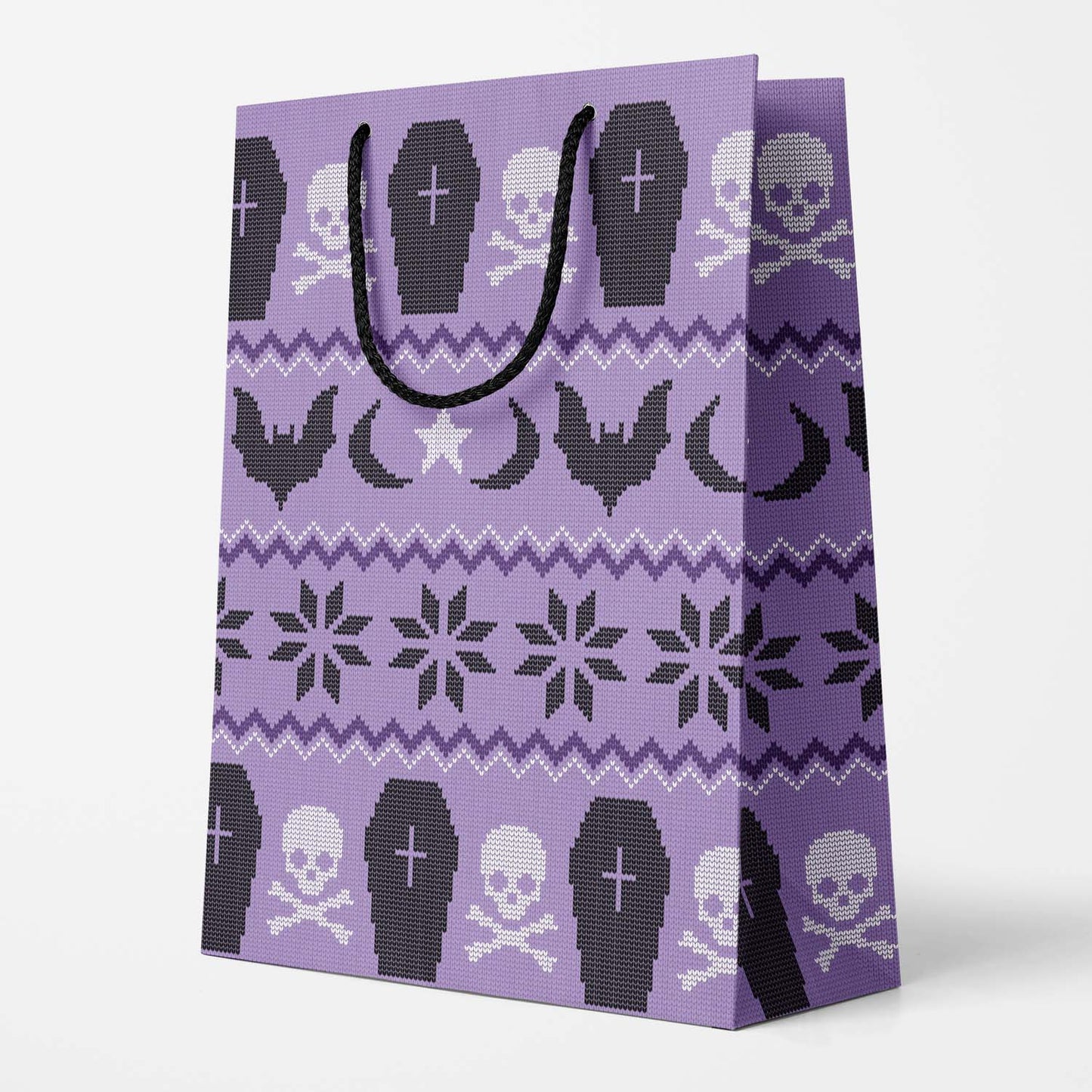 Spooky Holiday Sweater Gift Bag