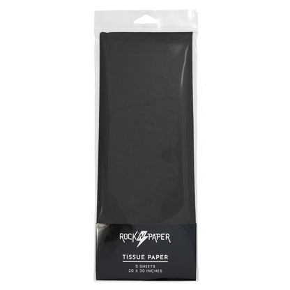 Tissue Paper Solid Black (5 Sheets)