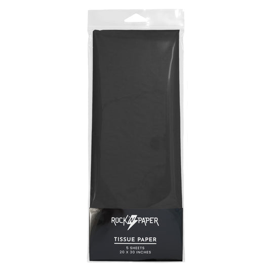 Tissue Paper Solid Color - Black (5 Sheets)
