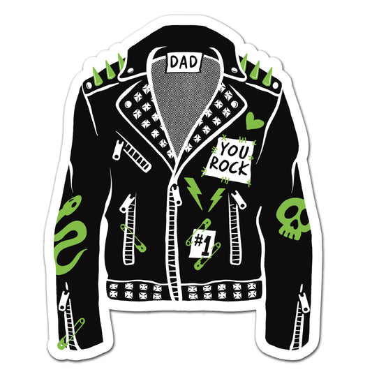 Rocker Dad - UV Raised Sticker