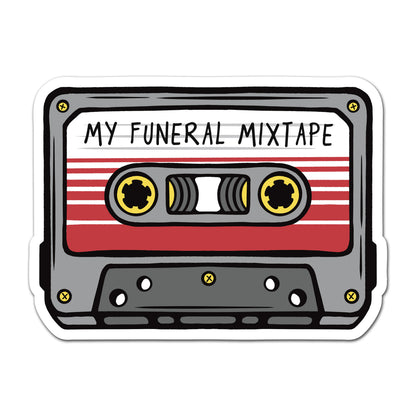 My Funeral Mixtape - UV Raised Sticker