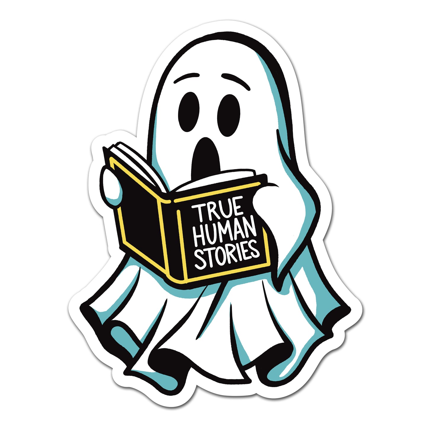 True Human Stories Ghost Sticker - UV