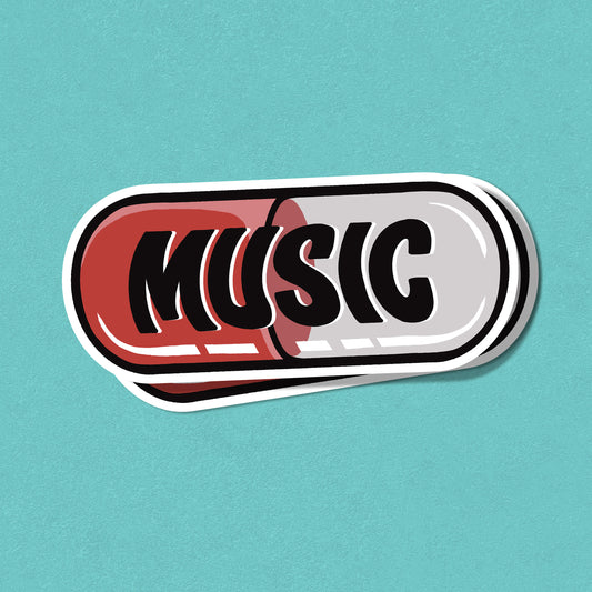 Music is Medicine Sticker - UV