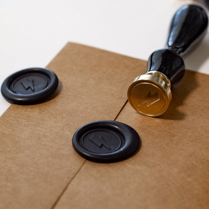 Wax seals with lightning bolts