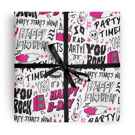 Rad Birthday Gift Wrapping Paper