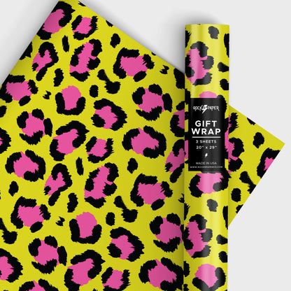 Punk Leopard Gift Wrapping Paper