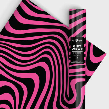 Fuchsia Swirl Wrapping Paper