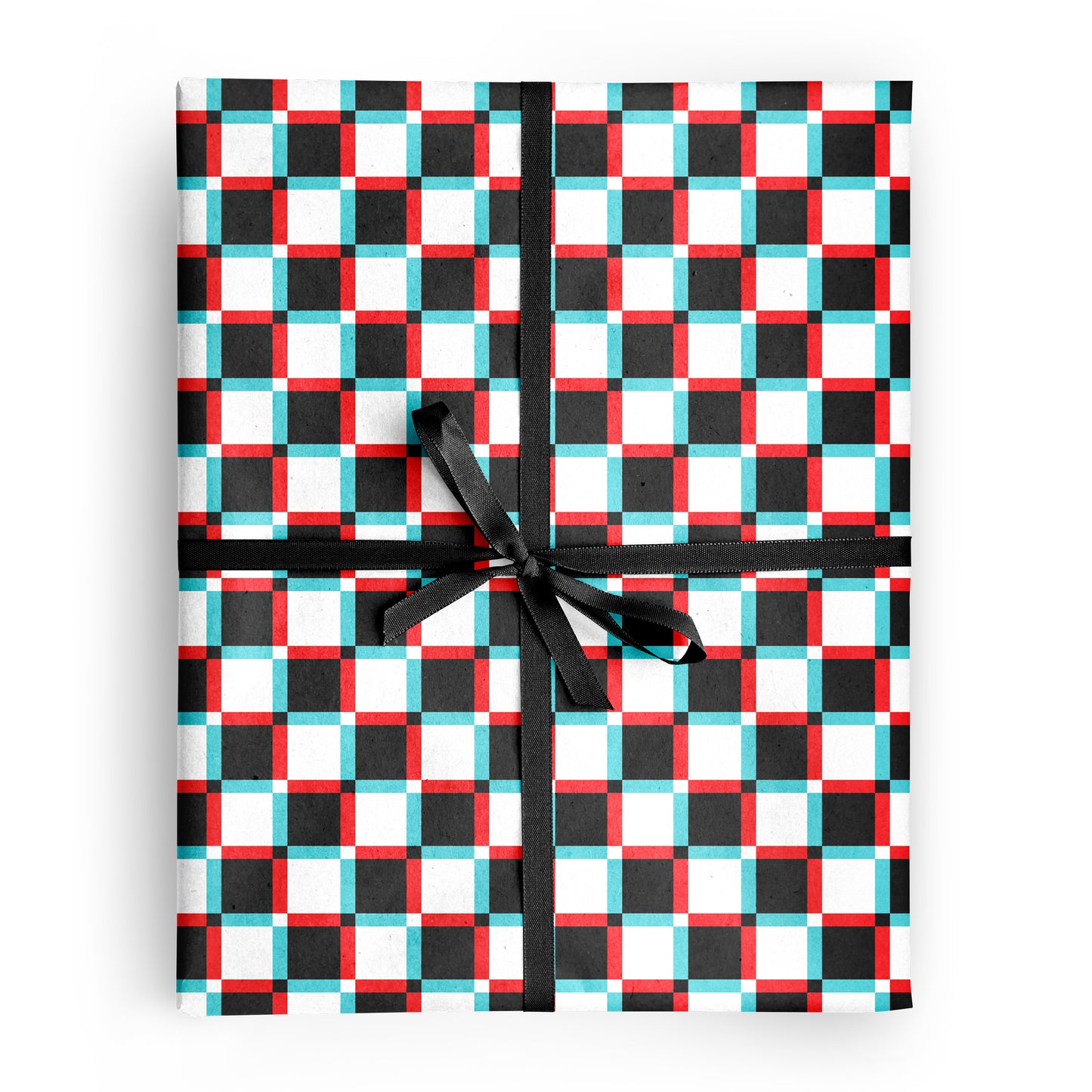 Anaglyph Checkered Wrapping Paper
