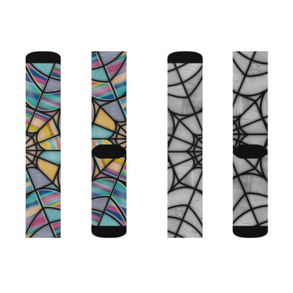 Wednesday Stained Glass Socks