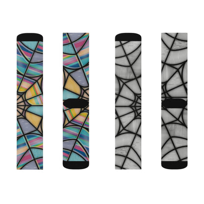 Wednesday Stained Glass Socks
