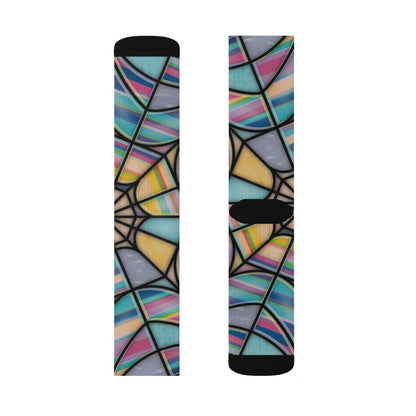 Wednesday Stained Glass Socks